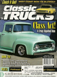 CLASSIC TRUCKS 2001 AUG - CLASSIC RESTO PT 8, CROSS FLOW F-1, V-8 FORD PT 5